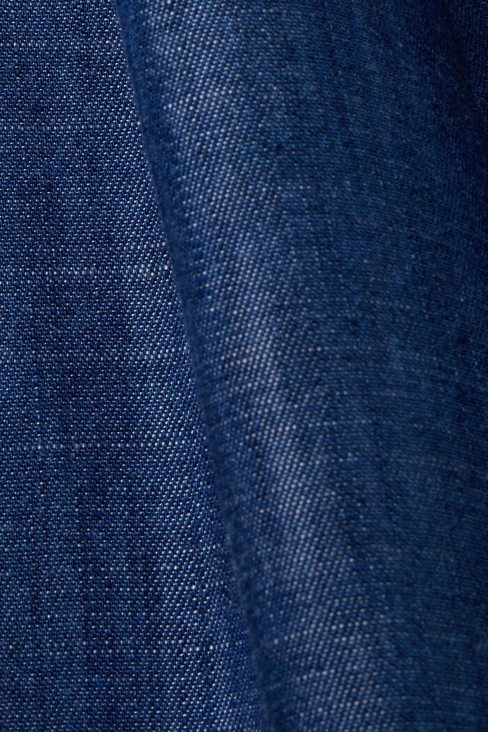 Hose mit weitem Bein und Bindedetail, BLUE DARK WASHED, detail image number 6