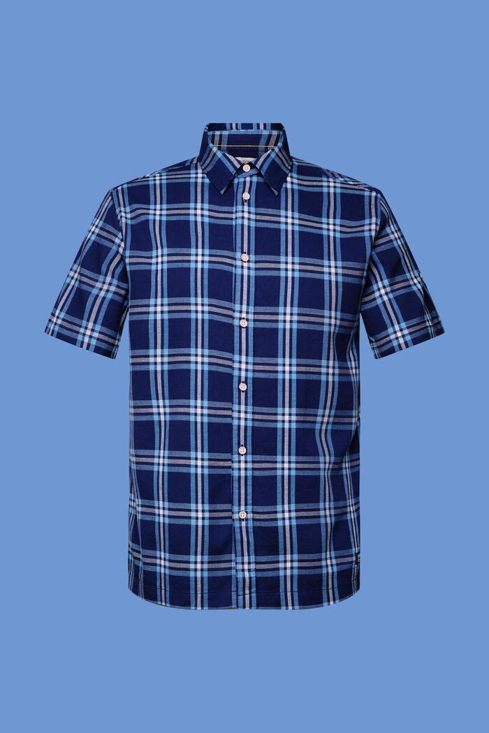 Chemise à manches courtes à carreaux, DARK BLUE, detail image number 7
