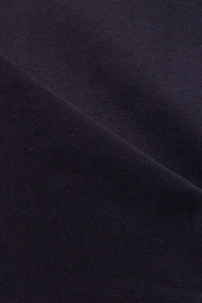T-shirt en coton à imprimé sur le devant, NAVY, detail image number 4