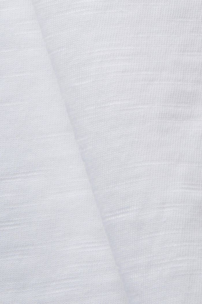 Jersey-T-Shirt, 100 % Baumwolle, WHITE, detail image number 1