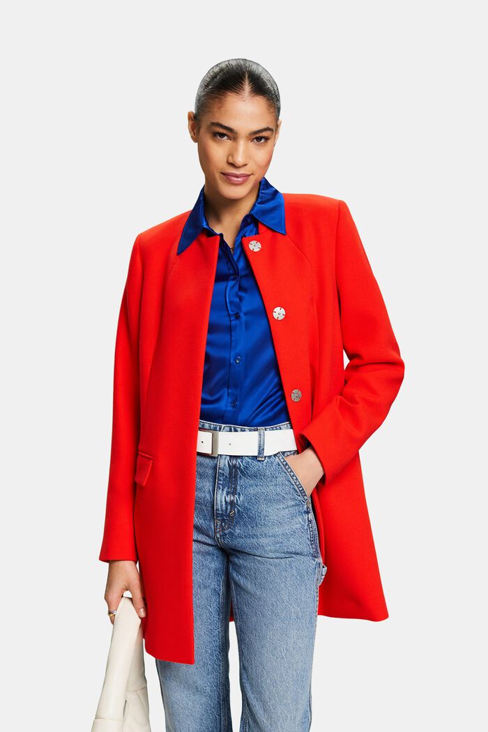 Manteau blazer, RED, detail image number 0
