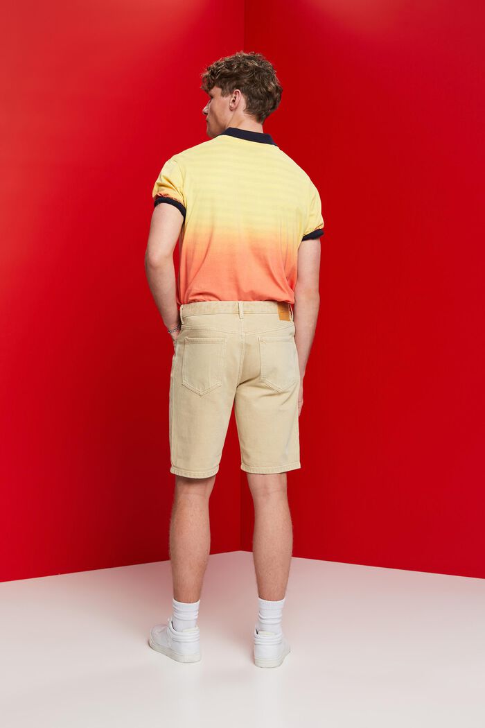 Shorts aus Coloured Denim, SAND, detail image number 3