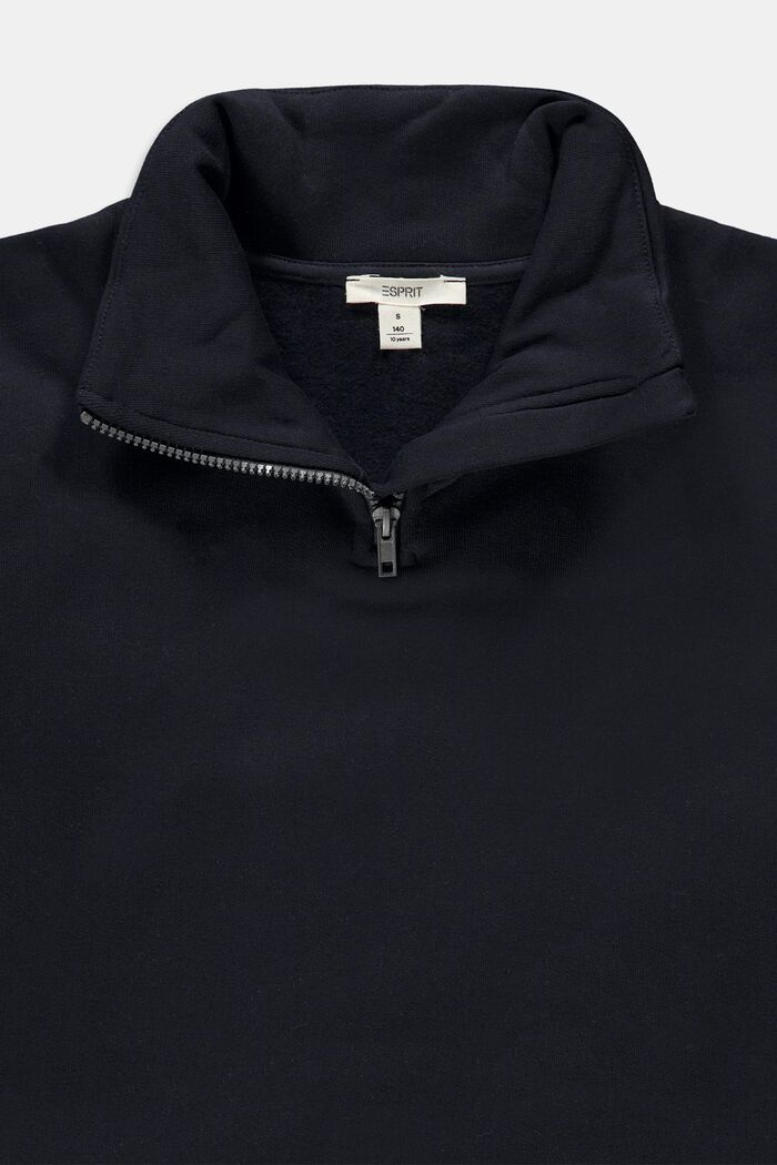 Sweat-shirt à zip court, NAVY, detail image number 2