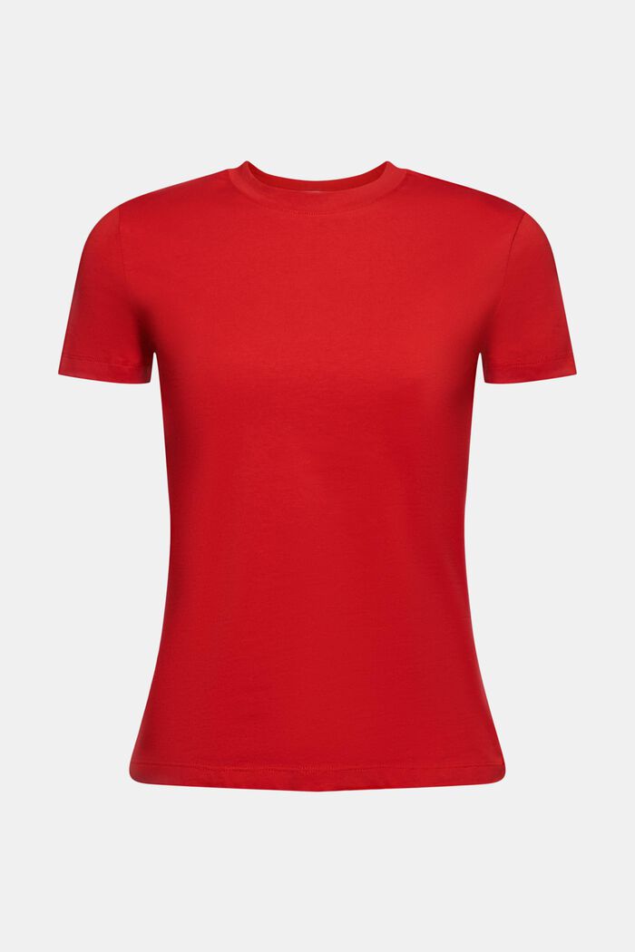 T-Shirt mit Rundhalsausschnitt, DARK RED, detail image number 6