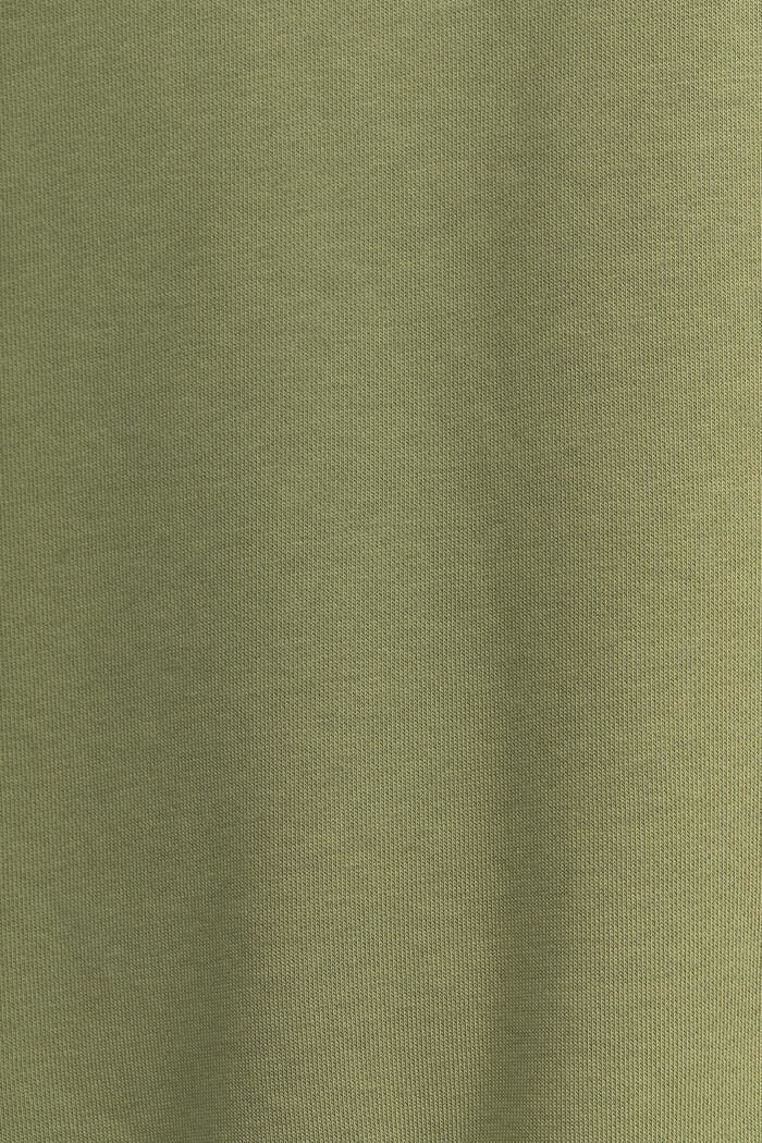 Sweat à capuche unisexe en molleton logoté, OLIVE, detail image number 4
