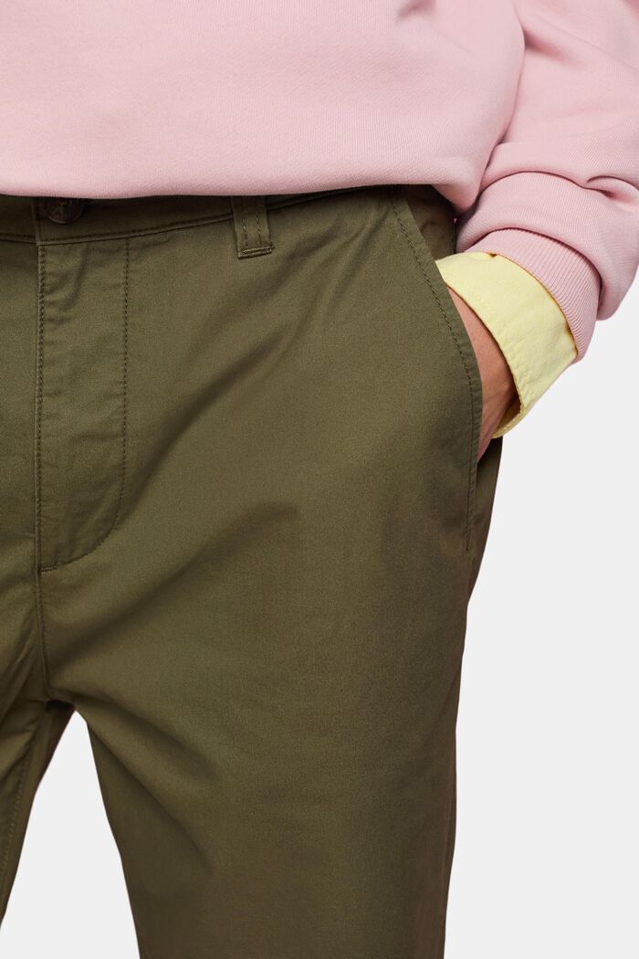 Shorts im Chino-Style aus nachhaltiger Baumwolle, DARK KHAKI, detail image number 2