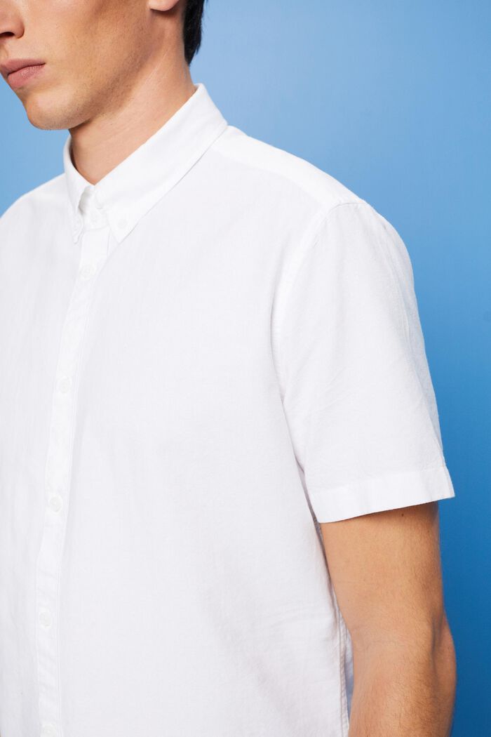 Chemise à col boutonné, WHITE, detail image number 2