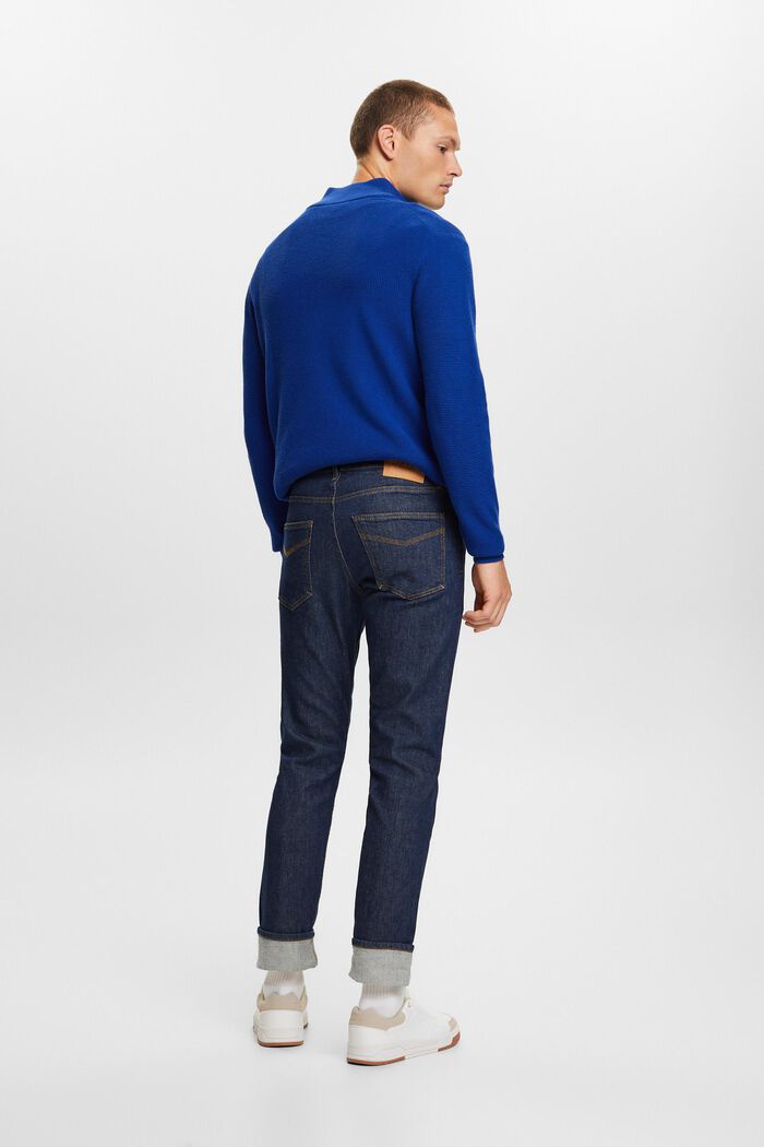 Schmale Selvedge Jeans mit mittelhohem Bund, BLUE RINSE, detail image number 3