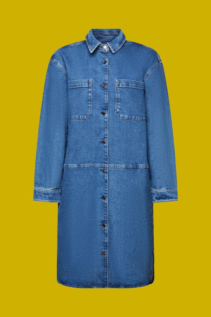 Robe en jean de coupe ample, BLUE MEDIUM WASHED, detail image number 6