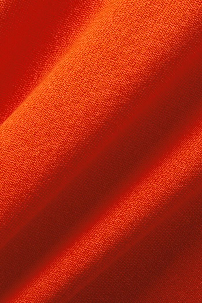 Pull-over rayé à col rond, BRIGHT ORANGE, detail image number 5