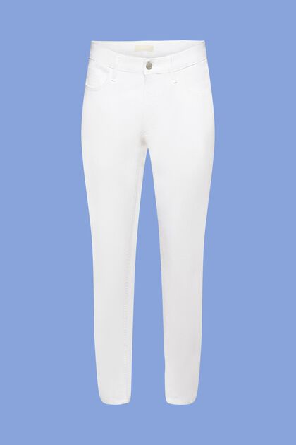 Weiße Stretch-Jeans