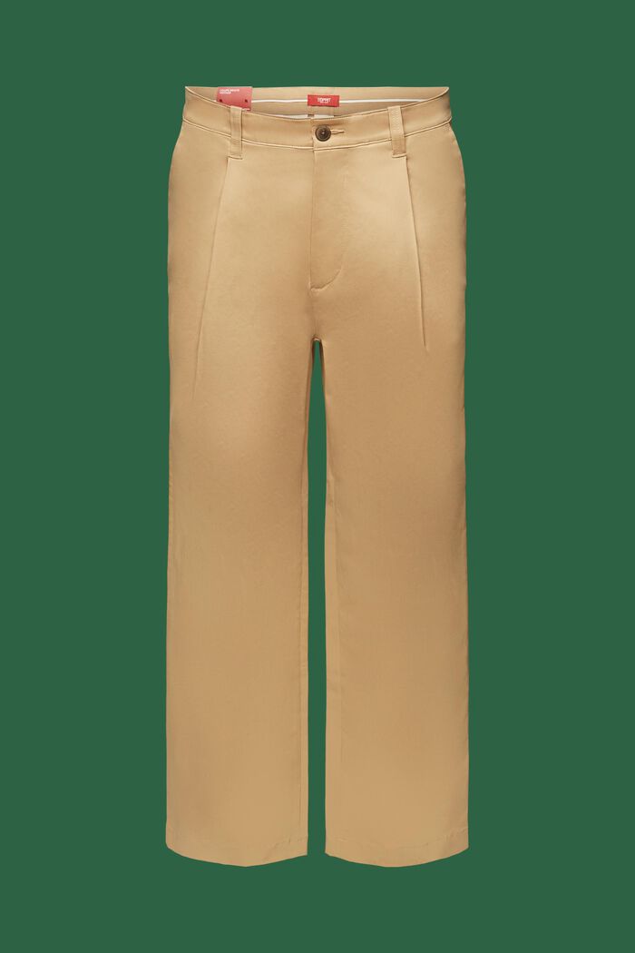 Chino à jambes larges, BEIGE, detail image number 7