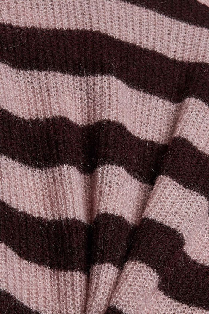 Mit Wolle/Alpaka: Pullover mit V-Ausschnitt, OLD PINK, detail image number 4