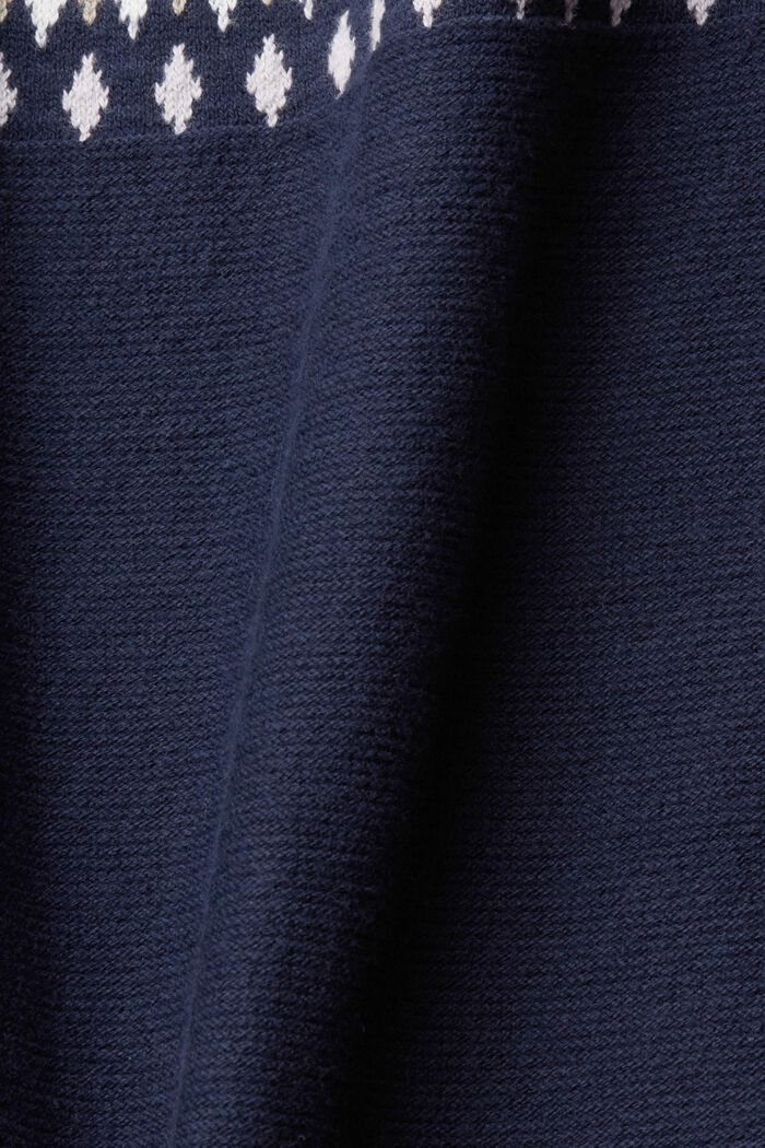 Pull-over jacquard, NAVY, detail image number 1