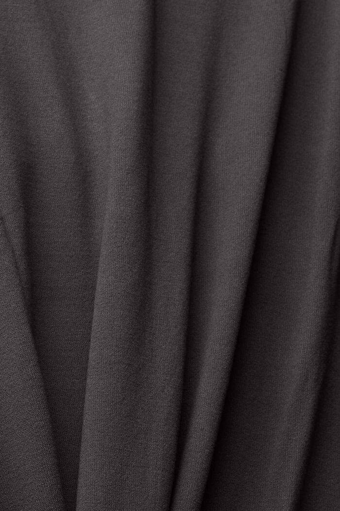 Polo-Shirt aus Feinstrick, LENZING™ ECOVERO™, ANTHRACITE, detail image number 1
