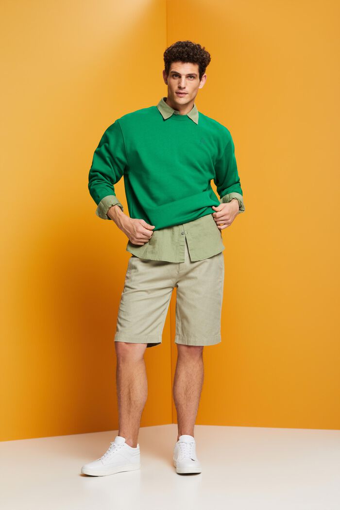 Shorts im Chino-Stil, LIGHT GREEN, detail image number 1