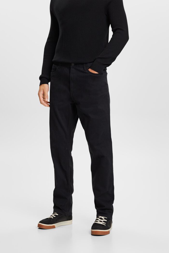 Pantalon droit classique, BLACK, detail image number 0