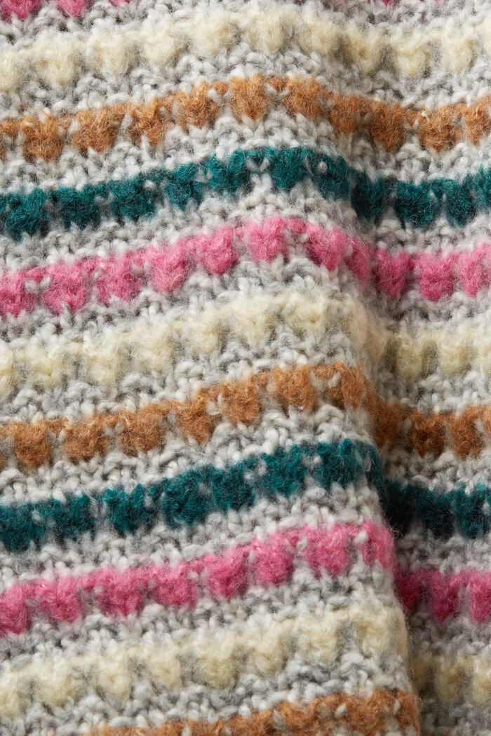Cardigan en mélange de coton et de laine, LIGHT GREY, detail image number 4