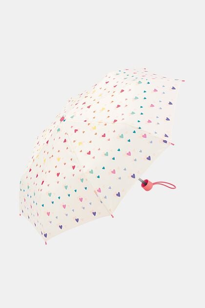 Mini parapluie pour enfants à imprimé bonbon en forme de cœur, ONE COLOR, overview