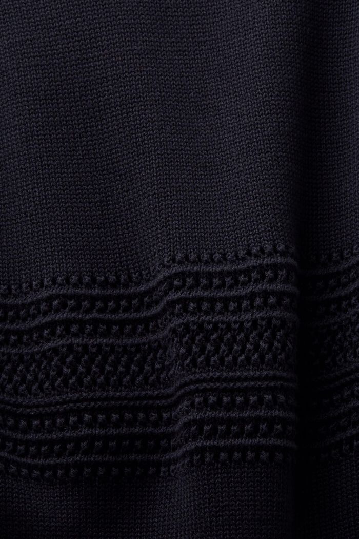 Ärmelloser Pullover mit Mesh-Details, BLACK, detail image number 5
