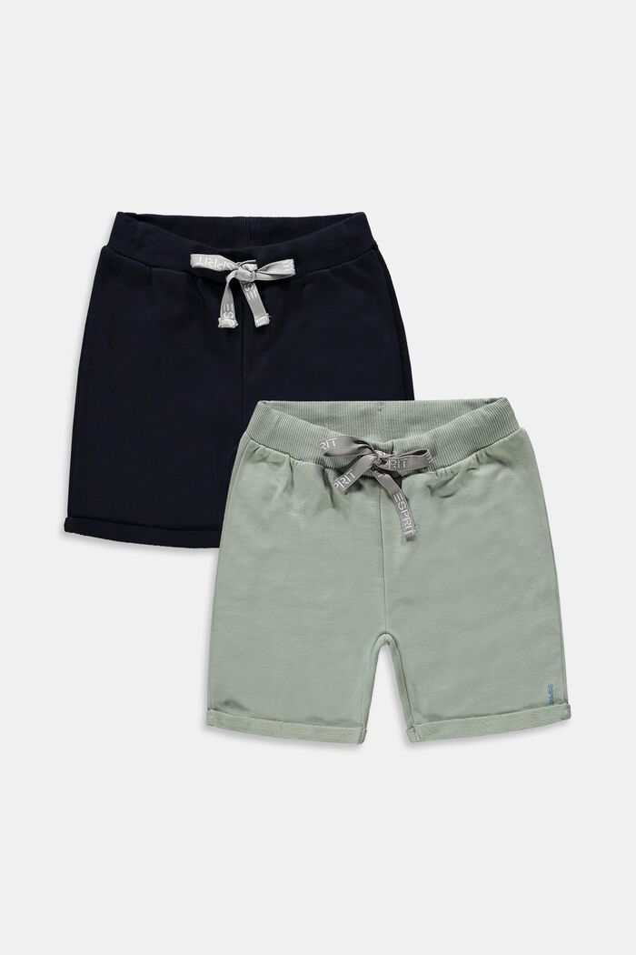 2er Pack Sweat-Shorts , 100% Baumwolle