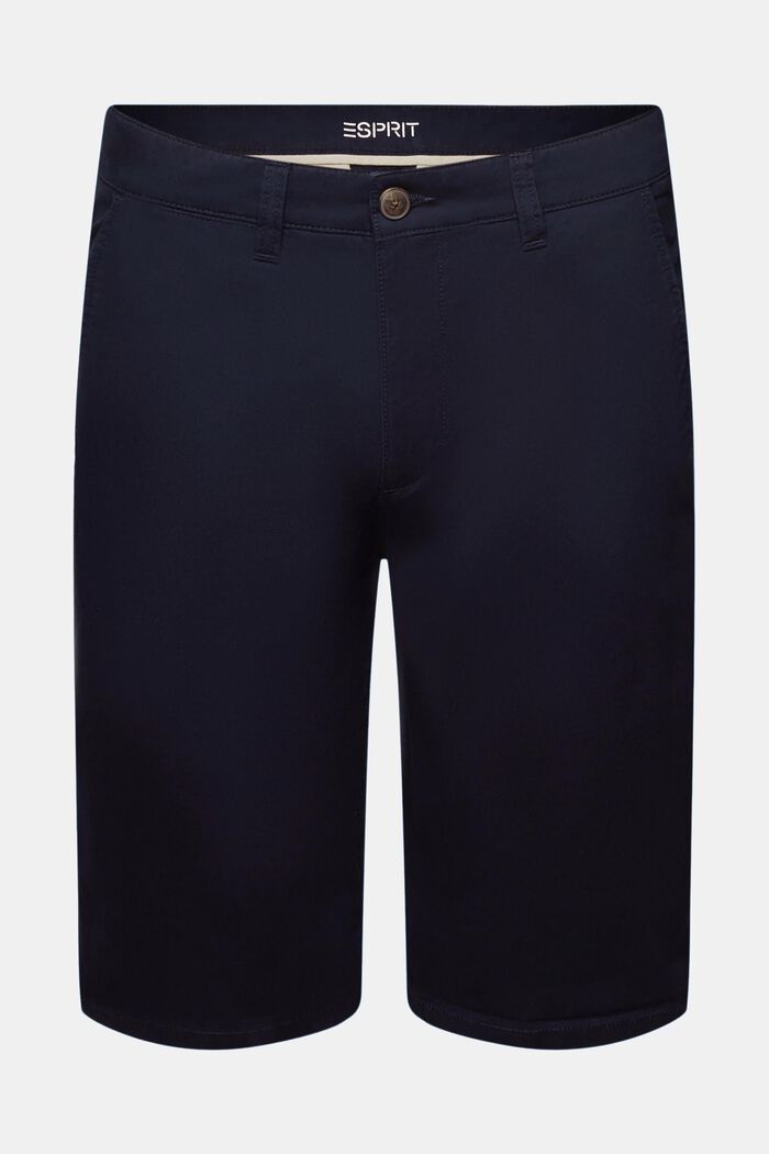 Shorts im Chino-Style aus nachhaltiger Baumwolle, NAVY, detail image number 7