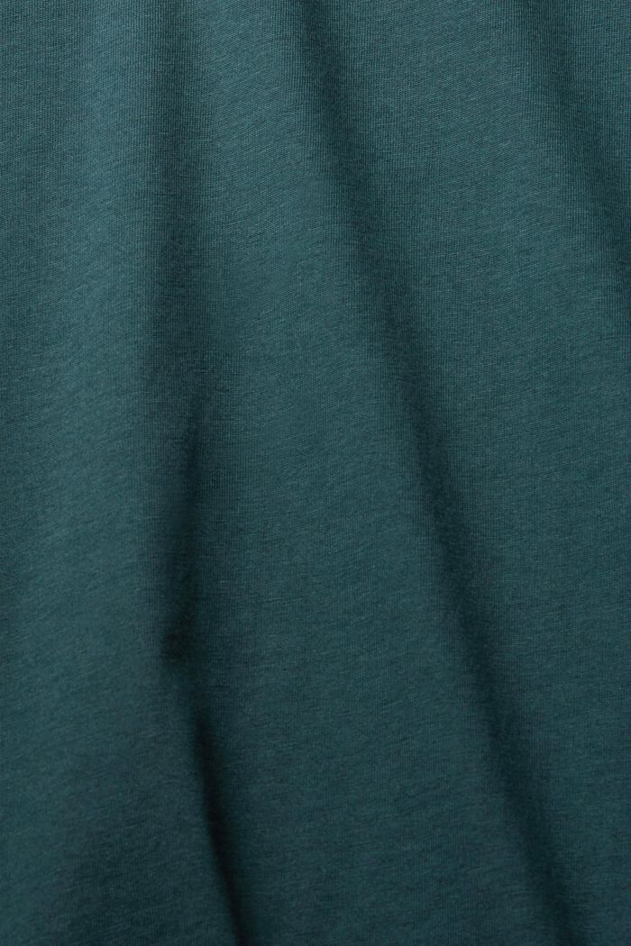Jersey T-Shirt, 100% Baumwolle, TEAL BLUE, detail image number 1