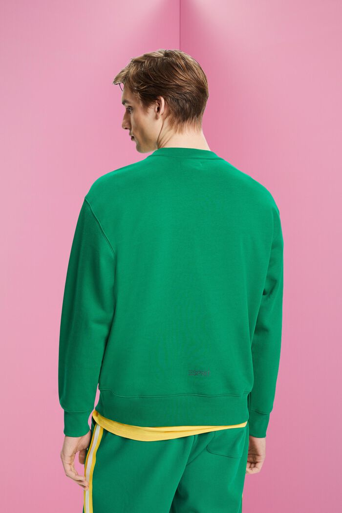 Sweat-shirt orné d’un petit dauphin imprimé, GREEN, detail image number 3