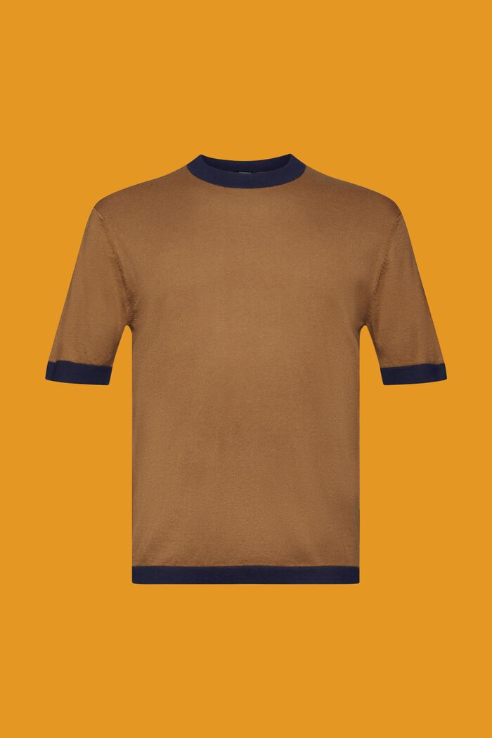 Strick-T-Shirt, PALE KHAKI, detail image number 5