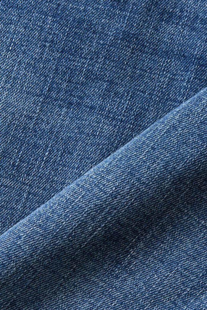 En matière recyclée : le jean stretch de coupe Skinny Fit à taille mi-haute, BLUE MEDIUM WASHED, detail image number 5