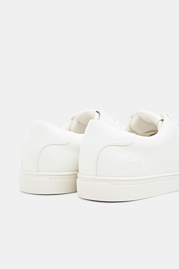 Sneakers en similicuir, WHITE, detail image number 2
