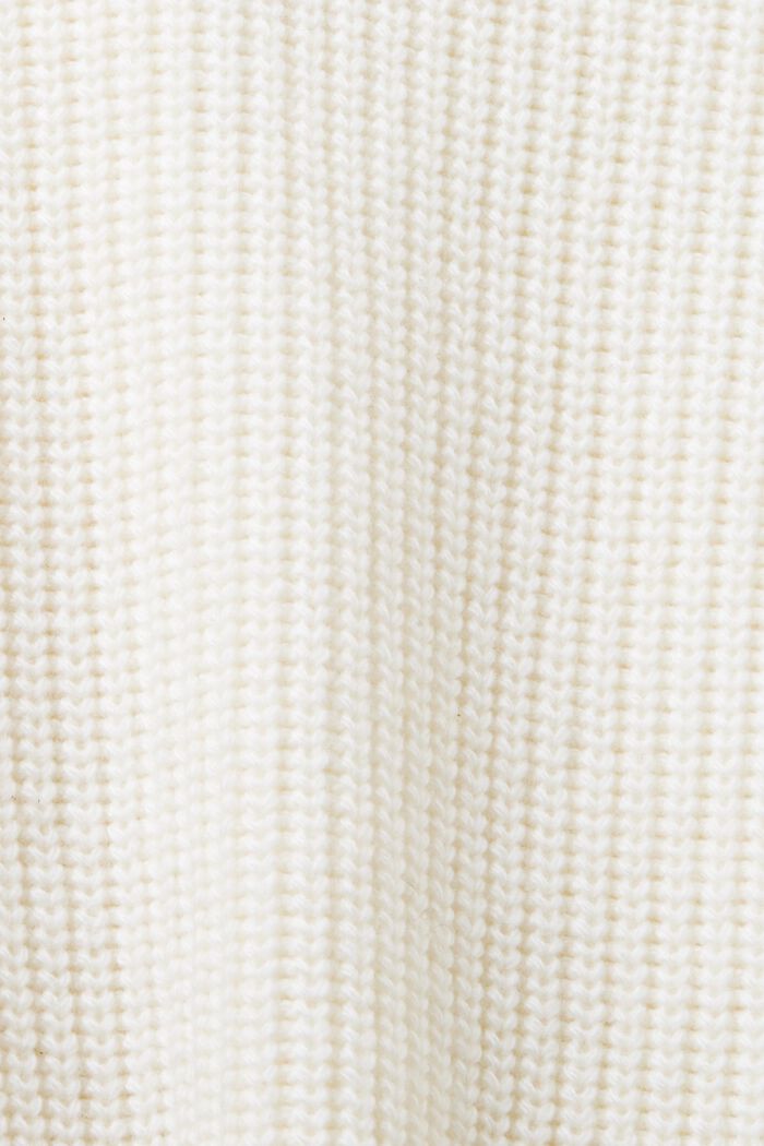Cardigan en maille torsadée de laine mélangée, OFF WHITE, detail image number 4
