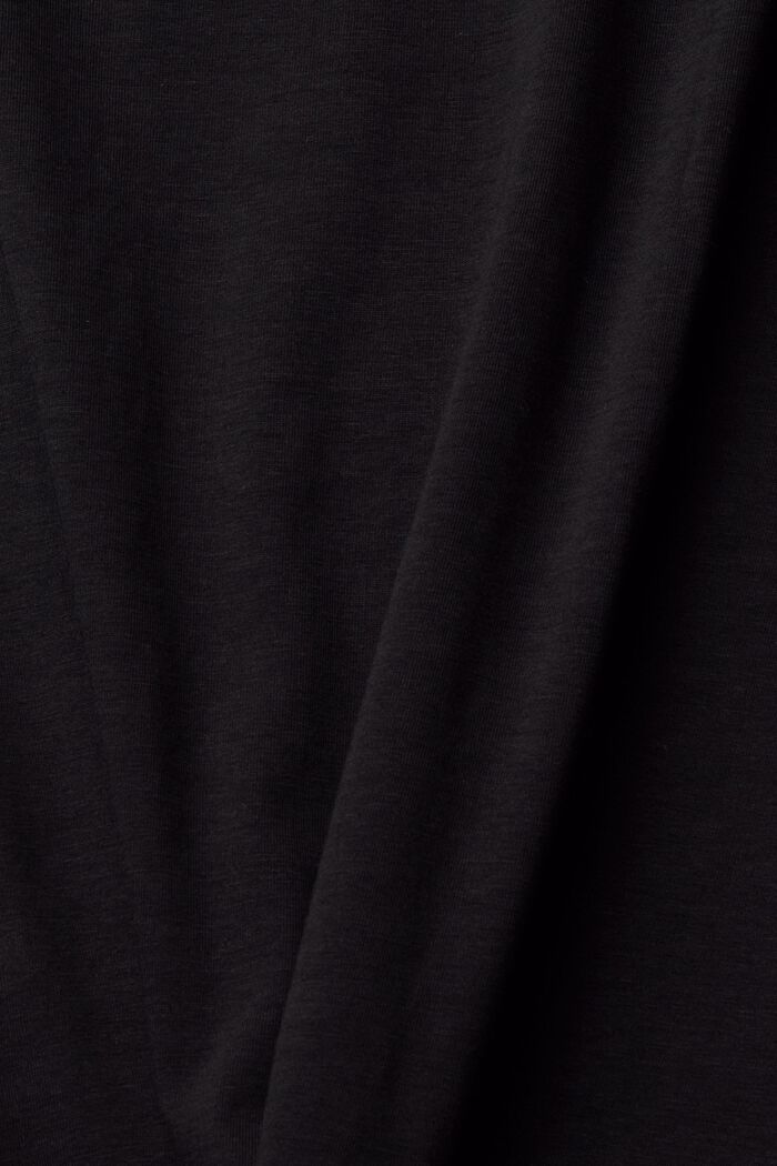 T-shirt à manches longues à col cheminée, BLACK, detail image number 1