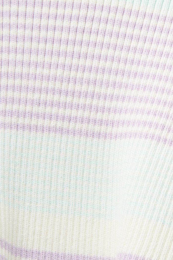 Langärmeliger Pullover mit Streifen, LIGHT AQUA GREEN, detail image number 5