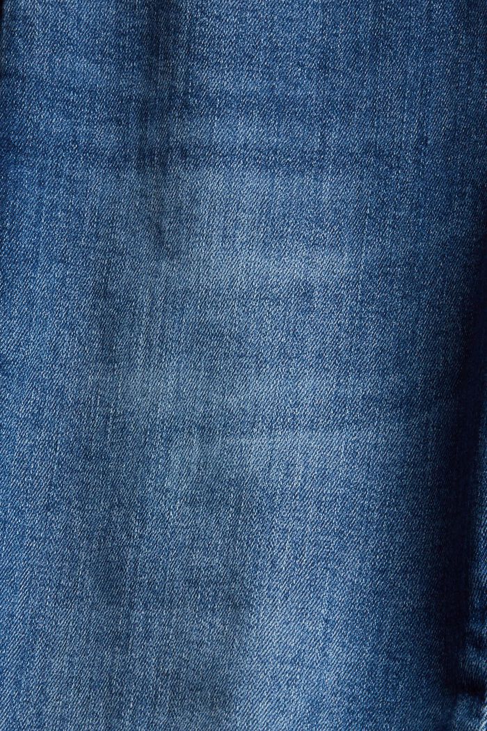Jean à double bouton, coton biologique, BLUE MEDIUM WASHED, detail image number 1
