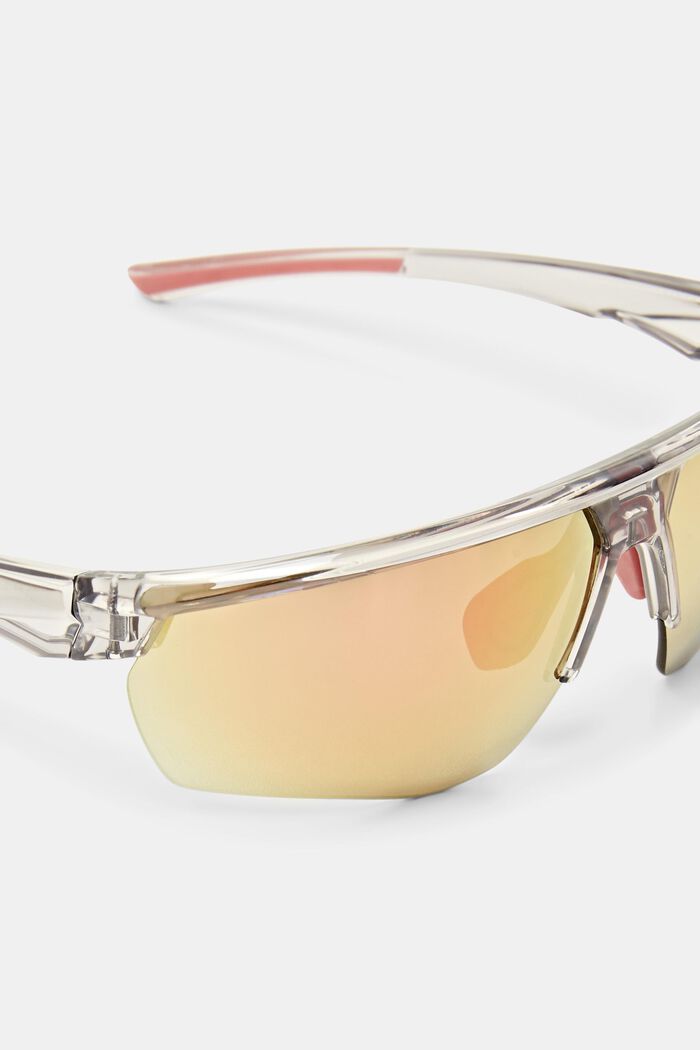 Sportive Unisex-Sonnenbrille mit Verspiegelung, GREY, detail image number 1