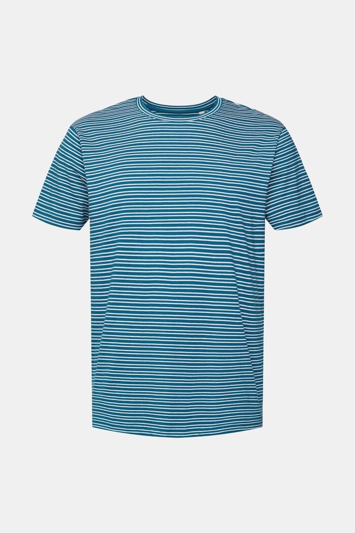 Jersey T-Shirt, 100% Baumwolle, PETROL BLUE, detail image number 2