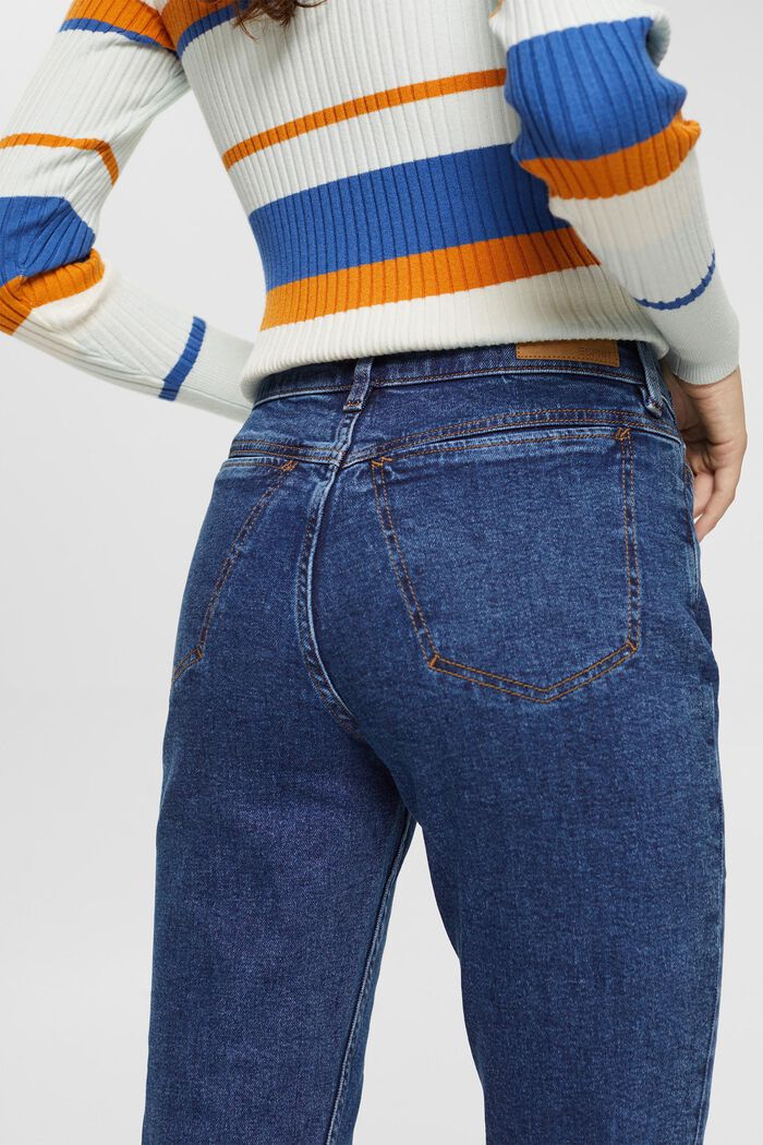 Mom-Fit-Jeans, BLUE DARK WASHED, detail image number 4