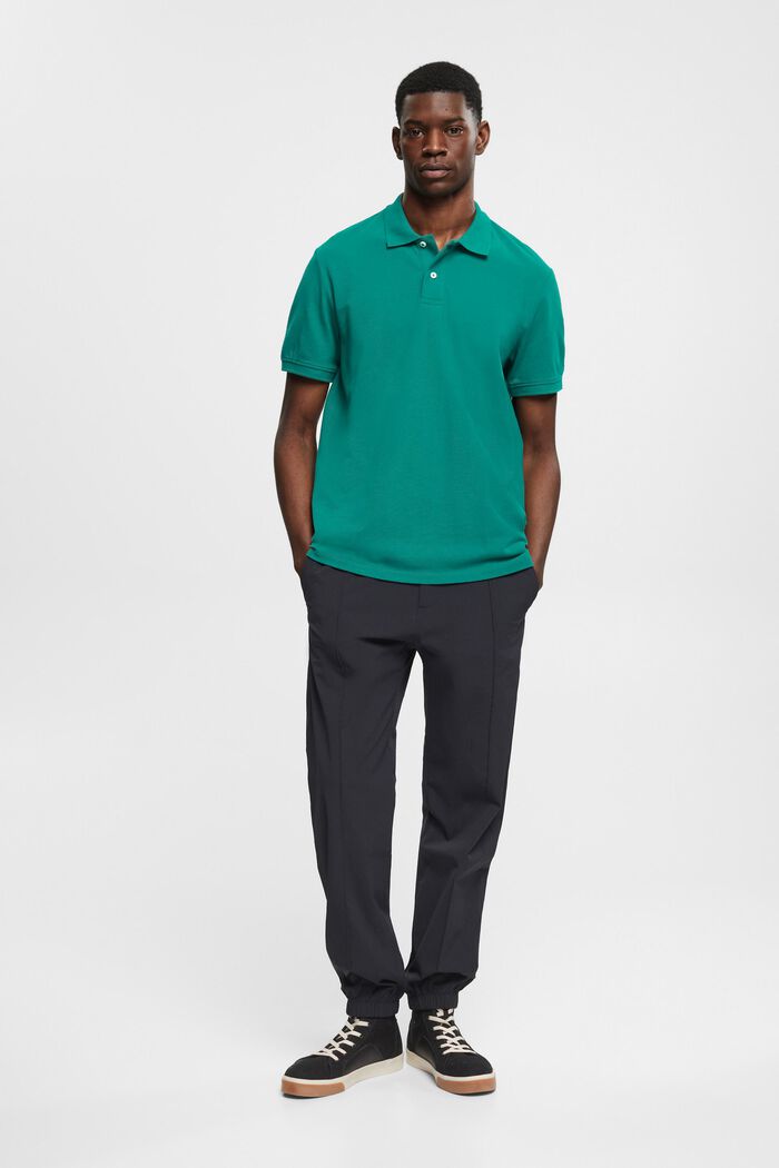 Slim Fit Poloshirt, EMERALD GREEN, detail image number 5