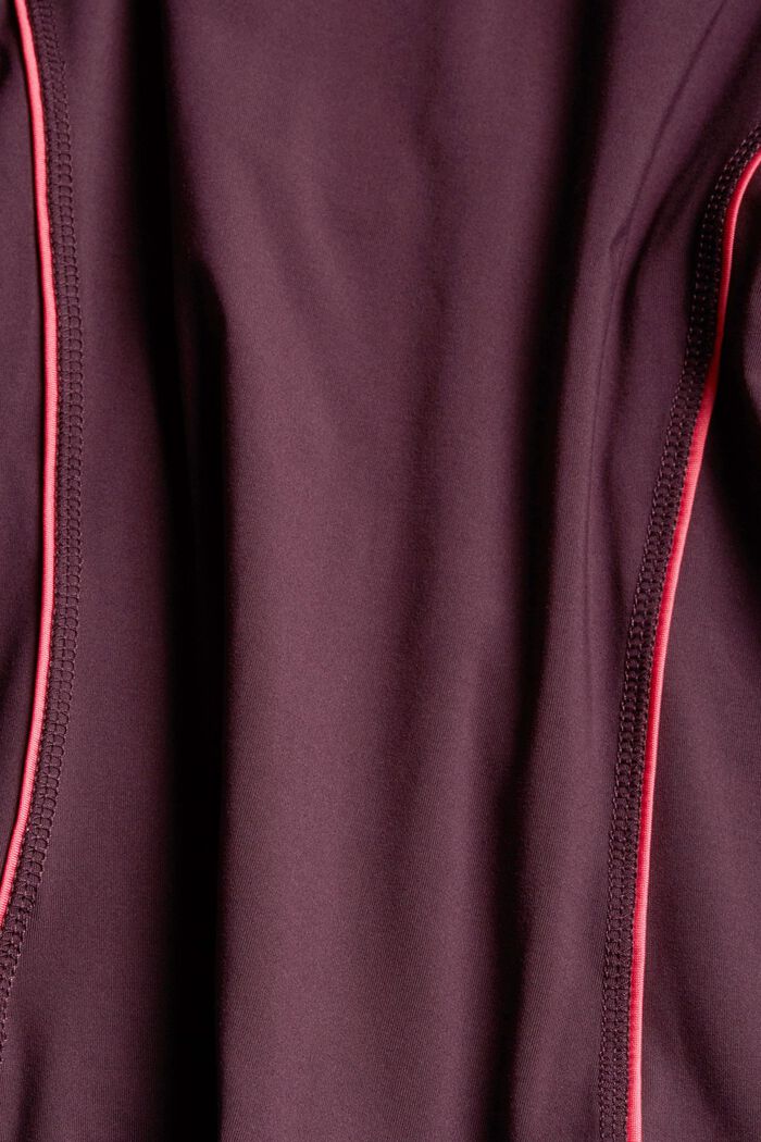 Recycelt: Active-Sweatshirt mit E-Dry, AUBERGINE, detail image number 4