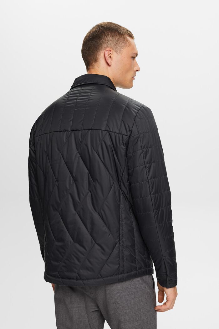 En matière recyclée : la veste matelassée légère, BLACK, detail image number 3