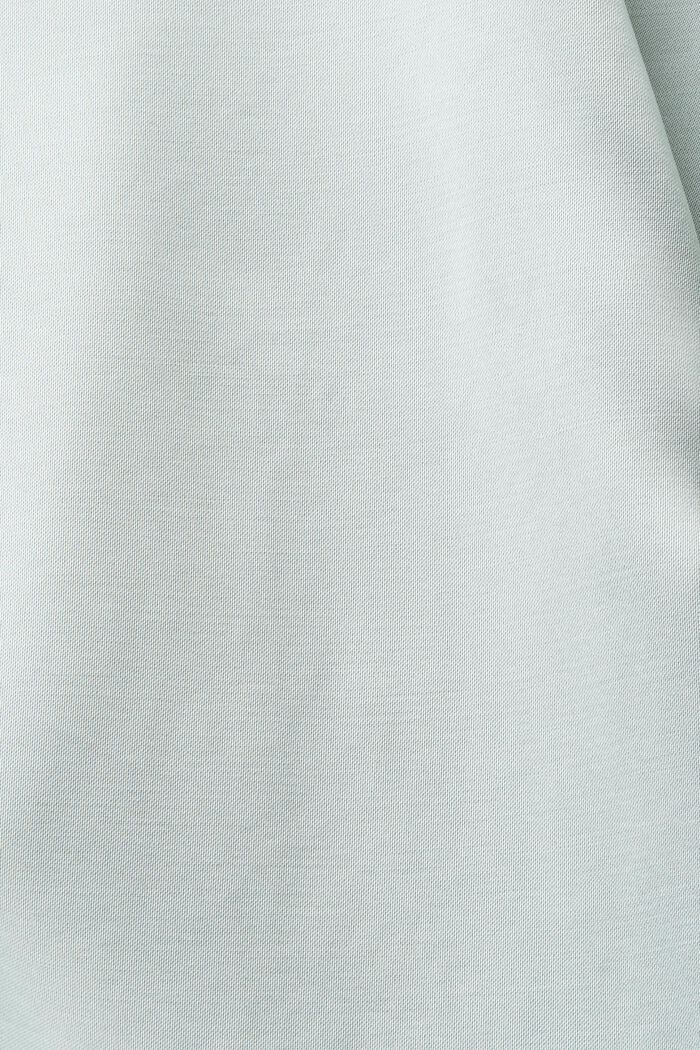 Bluse in Satinoptik, LIGHT AQUA GREEN, detail image number 4