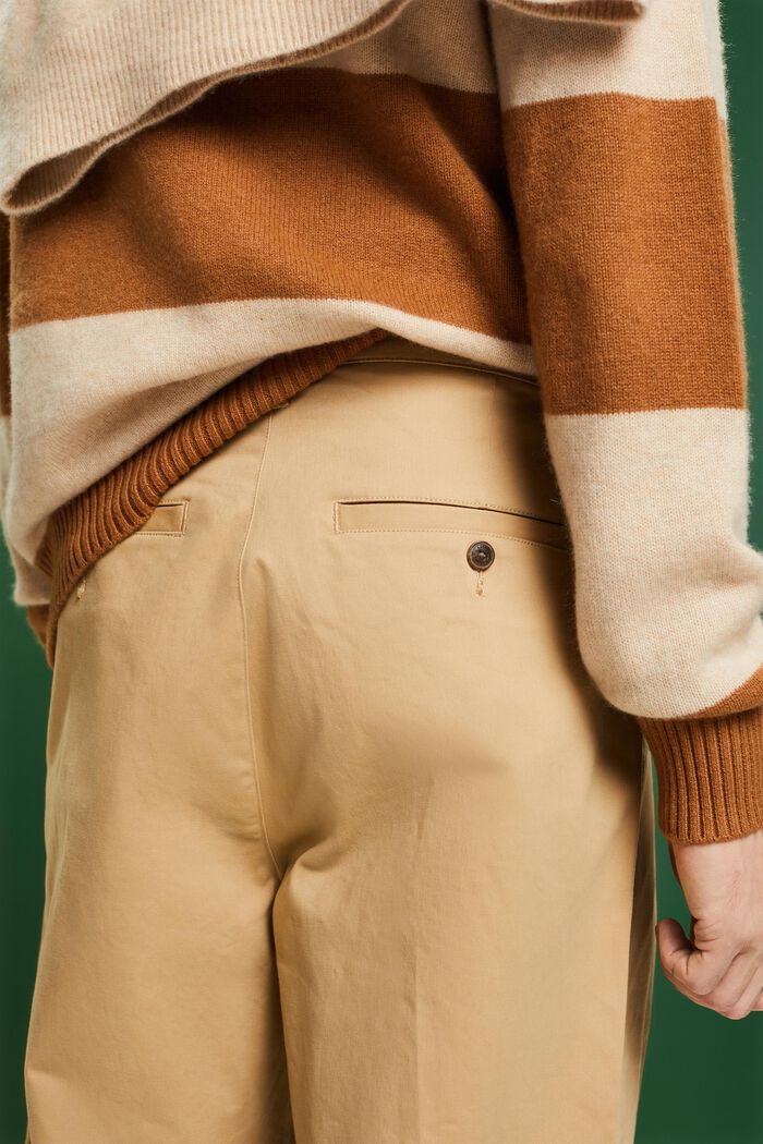 Chino à jambes larges, BEIGE, detail image number 3