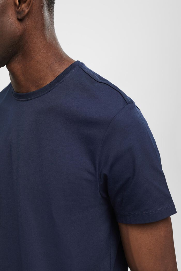 T-shirt de coupe Slim Fit en coton Pima, NAVY, detail image number 2