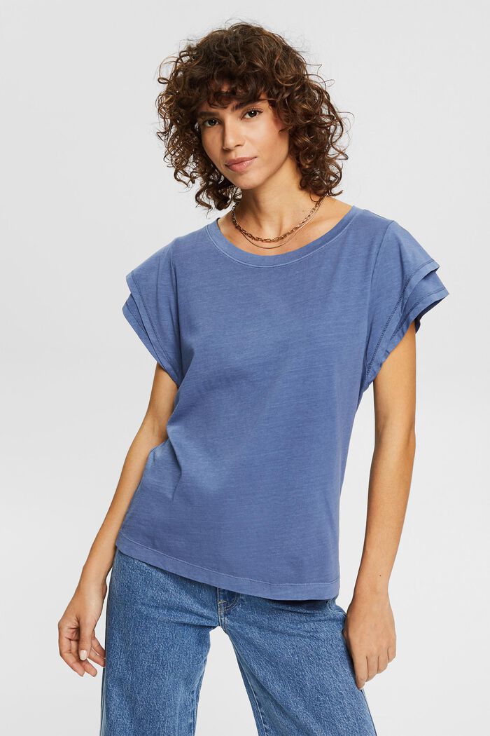 T-shirt 100 % coton biologique, BLUE LAVENDER, detail image number 0