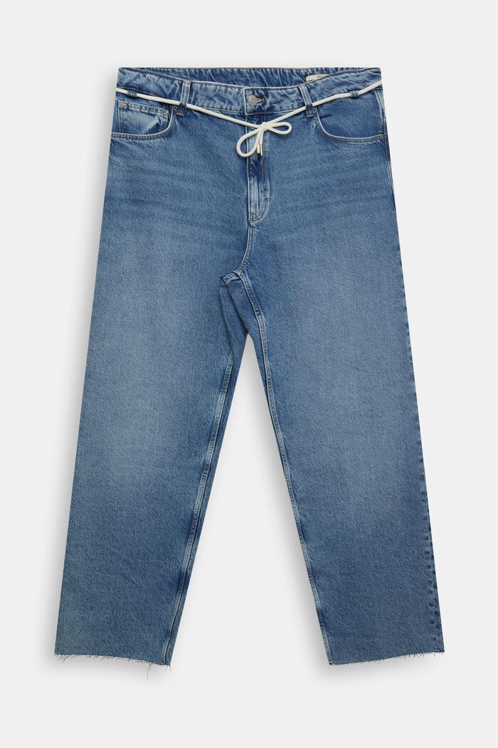 Jeans in Dad-Passform aus nachhaltiger Baumwolle, BLUE LIGHT WASHED, detail image number 0