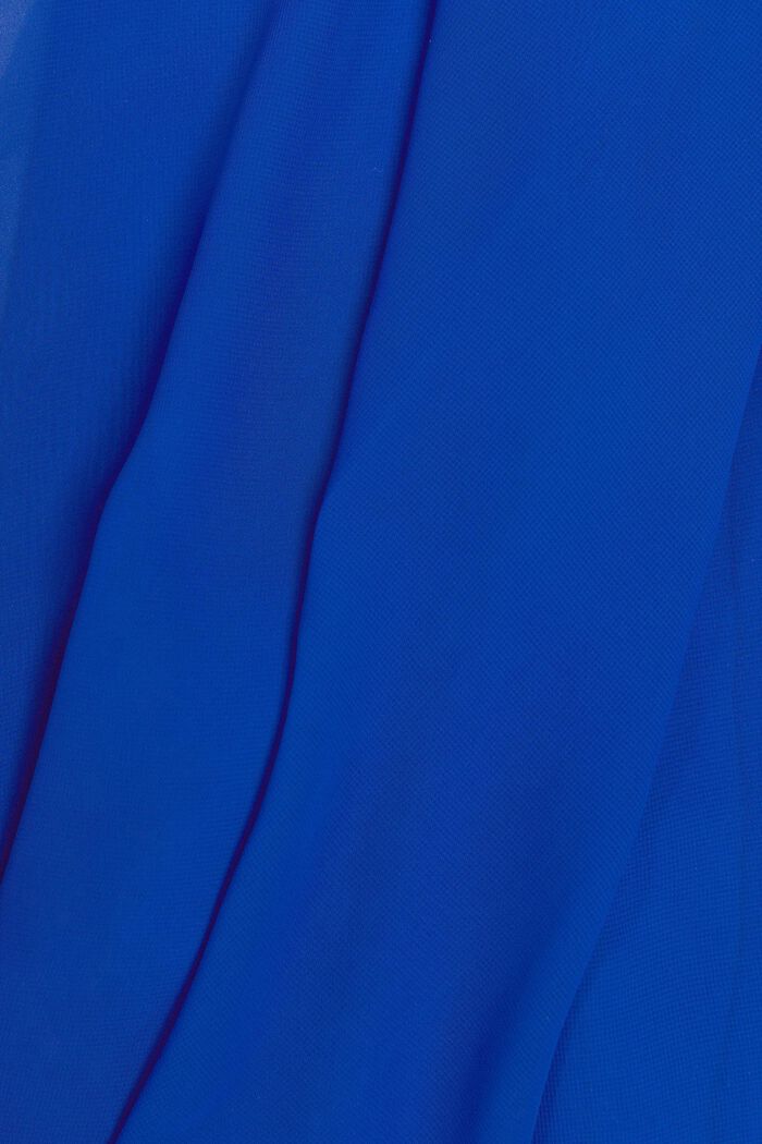 Mini-robe en mousseline à encolure en V, BRIGHT BLUE, detail image number 5