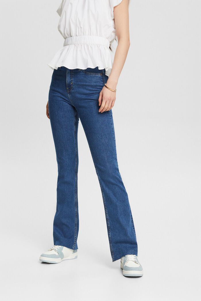 Bootcut-Jeans mit besonders hohem Bund, BLUE MEDIUM WASHED, detail image number 0