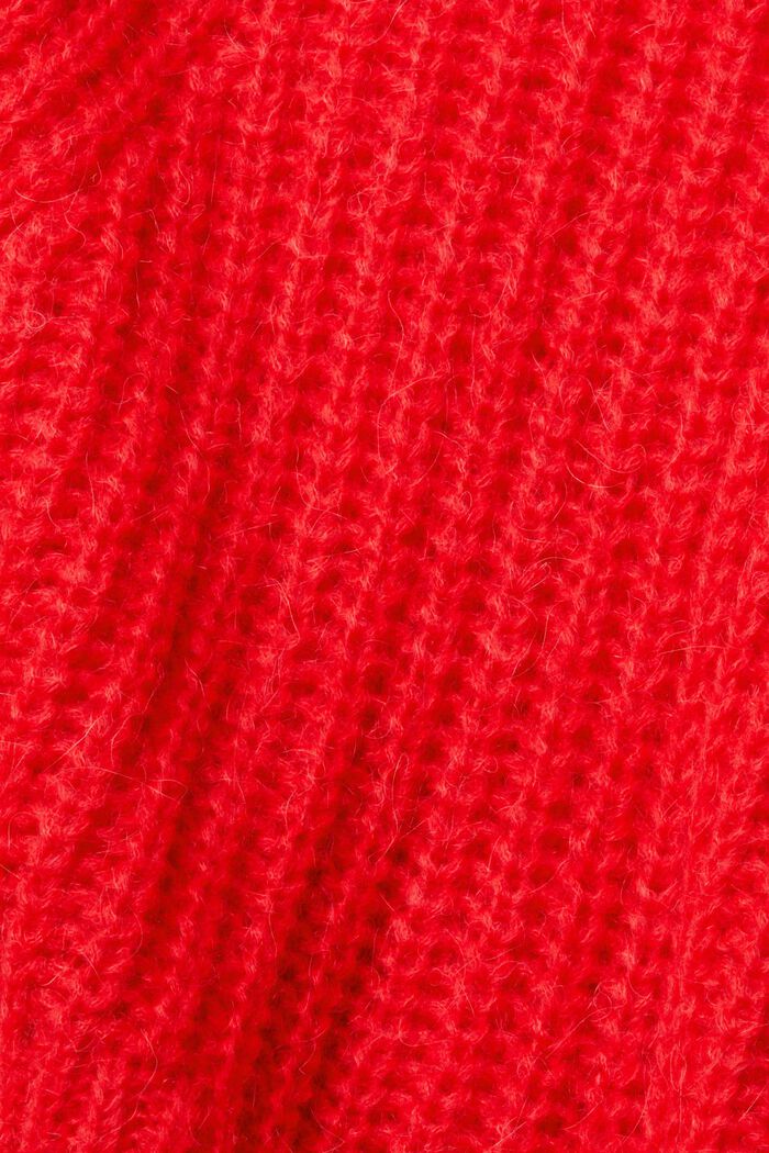 Mit Alpaka: Strickpullover, RED, detail image number 1