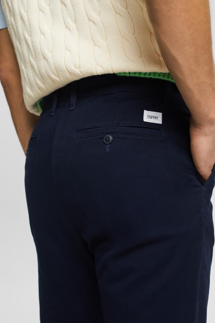 Pantalon chino à jambes étroites, NAVY, detail image number 3